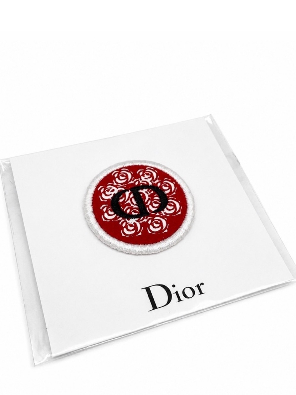 Christian Dior Red Rose Logo
Patch Sticker Rare VIP Gift